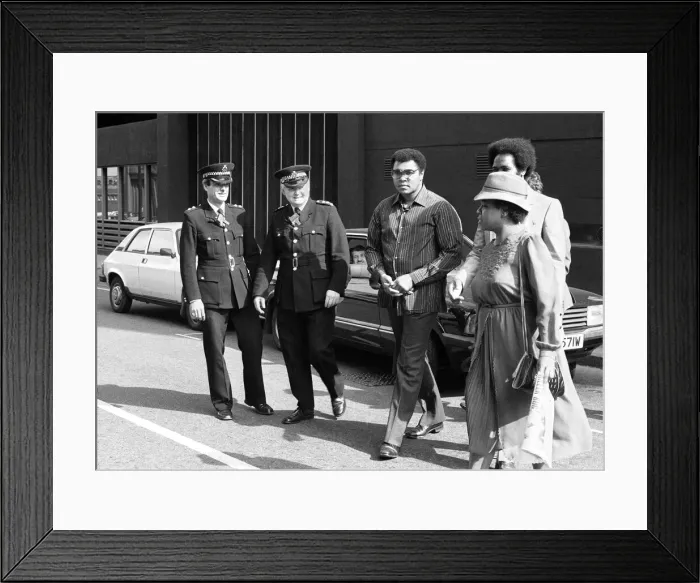 Framed Print : American former world champion heavyweight boxer Muhammad Ali