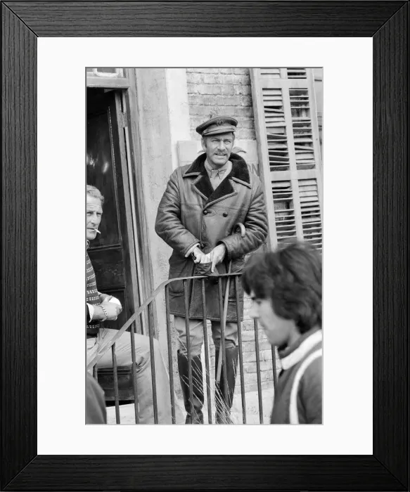 Framed Print : Christopher Plummer on the set of Aces High Framed Print : Christopher Plummer on the set of Aces High