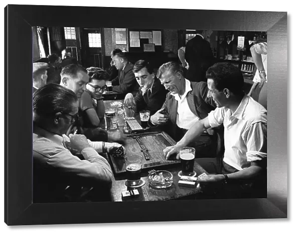 The domino players of The Olde Leathern Bottel, Wednesbury