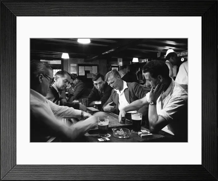 Framed Print : The domino players of The Olde Leathern Bottel, Wednesbury Framed Print : The domino players of The Olde Leathern Bottel, Wednesbury