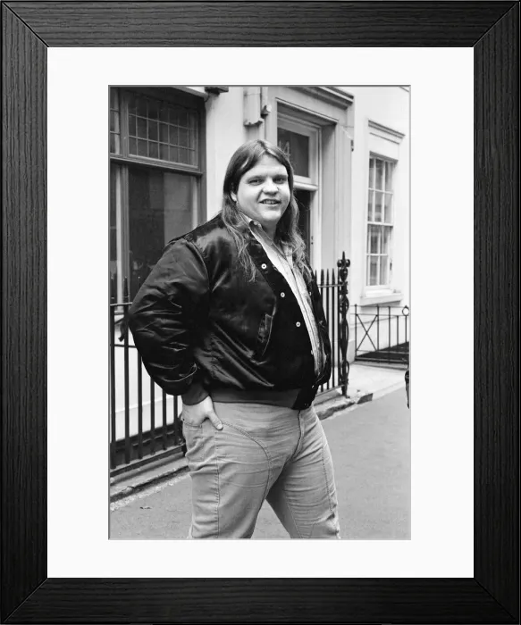 Framed Print : Musician Meat Loaf, pictured in London. 8th June 1978 Framed Print : Musician Meat Loaf, pictured in London. 8th June 1978