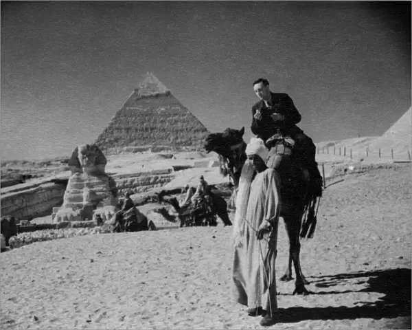 Daily Mirror cameraman George Greenwell seen here during his travels to Egypt
