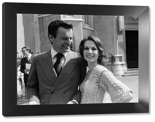 Robert Wagner and Natalie Wood photographed in London, the couple have a libel case