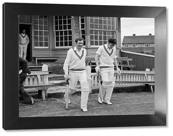 Cricket match, Saltburn v Guisborough. 1972