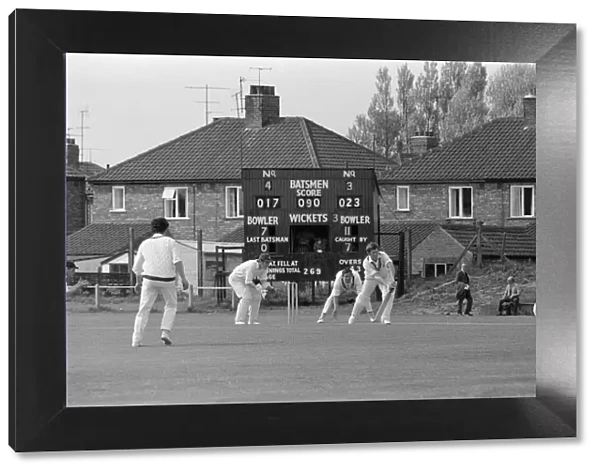 Cricket match, Yorks versus Warwickshire. 1971