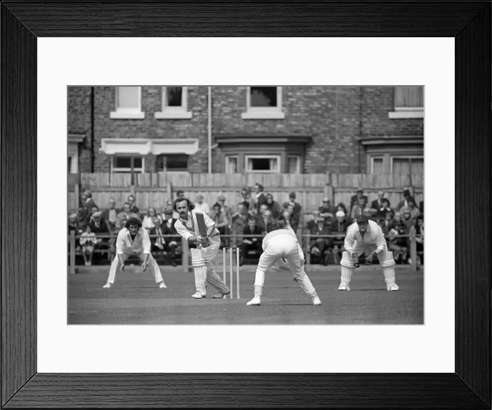 Framed Print : Cricket match, Darlington v Bishop Auckland. 1973 Framed Print : Cricket match, Darlington v Bishop Auckland. 1973