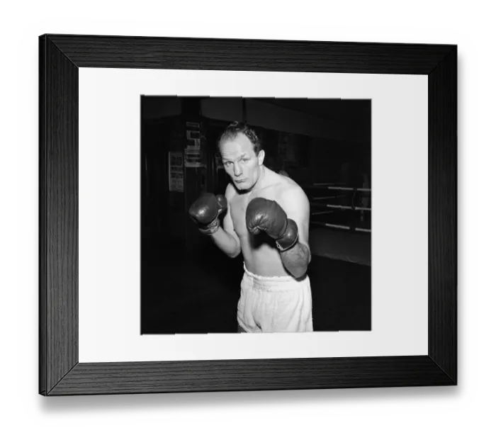 Framed Print : Henry Cooper pictured in training. 16th April 1966 Framed Print : Henry Cooper pictured in training. 16th April 1966