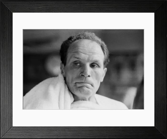 Framed Print : Henry Cooper in training at the Thomas A Becket gym in London for his British heavyweight Framed Print : Henry Cooper in training at the Thomas A Becket gym in London for his British heavyweight