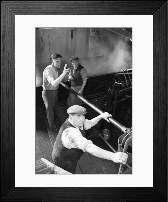 Framed Print : Claude Arkwell seen here with the team at the Donnington Brewery, Stow on the Wold Framed Print : Claude Arkwell seen here with the team at the Donnington Brewery, Stow on the Wold