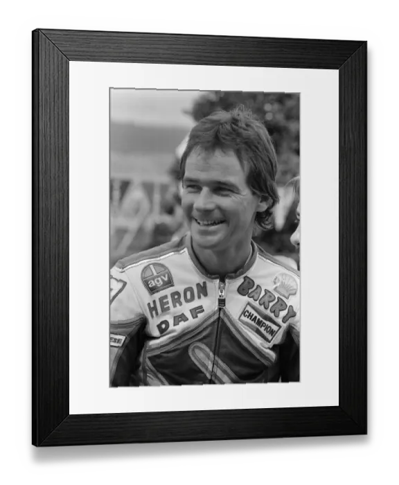 Framed Print : British Motorcycle road racer Barry Sheene attending the South Africa Grand Prix Framed Print : British Motorcycle road racer Barry Sheene attending the South Africa Grand Prix