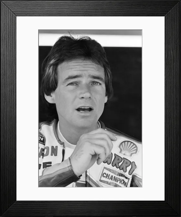 Framed Print : British Motorcycle road racer Barry Sheene attending the South Africa Grand Prix Framed Print : British Motorcycle road racer Barry Sheene attending the South Africa Grand Prix