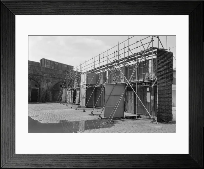 Framed Print : Coronation Street set. A new street setting for Coronation Street Framed Print : Coronation Street set. A new street setting for Coronation Street