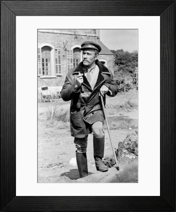 Framed Print : Christopher Plummer on the set of Aces High Framed Print : Christopher Plummer on the set of Aces High