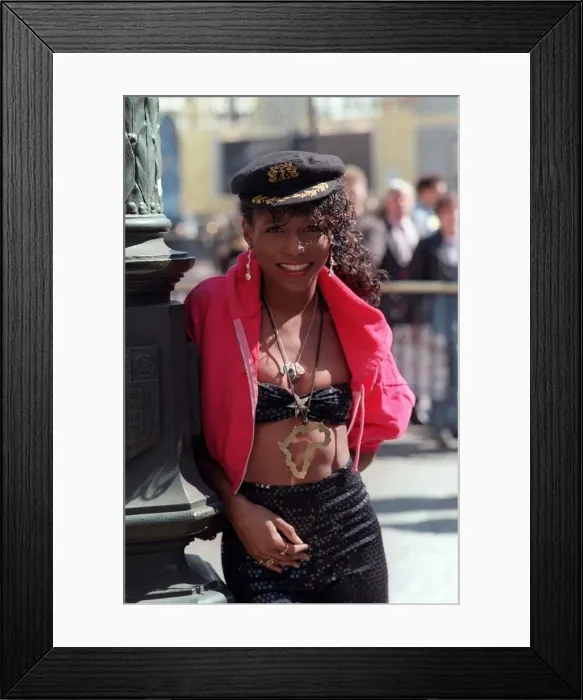 Framed Print : Sinitta Singer Pop Star April 1990 Framed Print : Sinitta Singer Pop Star April 1990