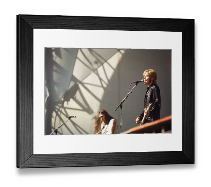Framed Print : Justin Currie, lead singer of the British rock group Del Amitri