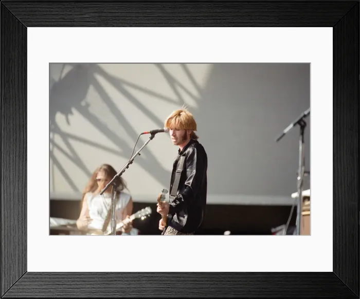 Framed Print : Justin Currie, lead singer of the British rock group Del Amitri