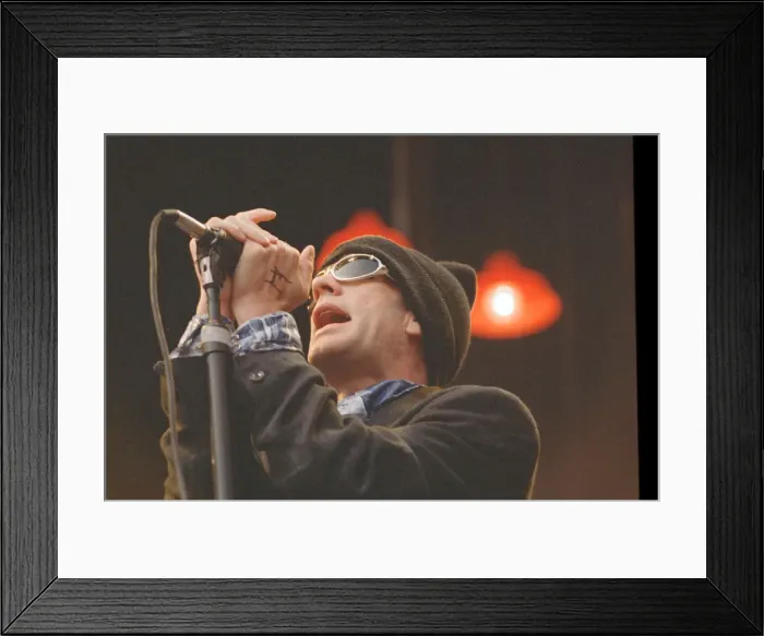 Framed Print : Michael Stipe, lead singer with the American Rock Group REM, perform at Cardiff Arms Park Framed Print : Michael Stipe, lead singer with the American Rock Group REM, perform at Cardiff Arms Park