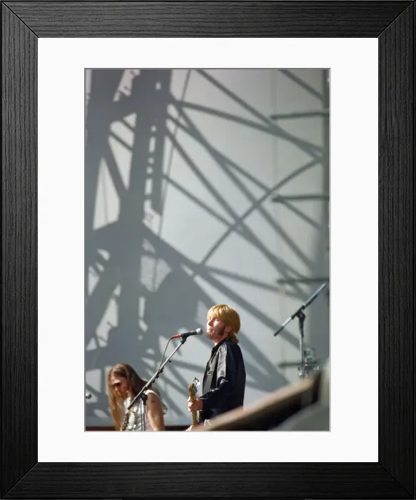 Framed Print : Justin Currie, lead singer of the British rock group Del Amitri