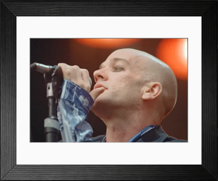 Framed Print : Michael Stipe, lead singer with the American Rock Group REM, perform at Cardiff Arms Park Framed Print : Michael Stipe, lead singer with the American Rock Group REM, perform at Cardiff Arms Park
