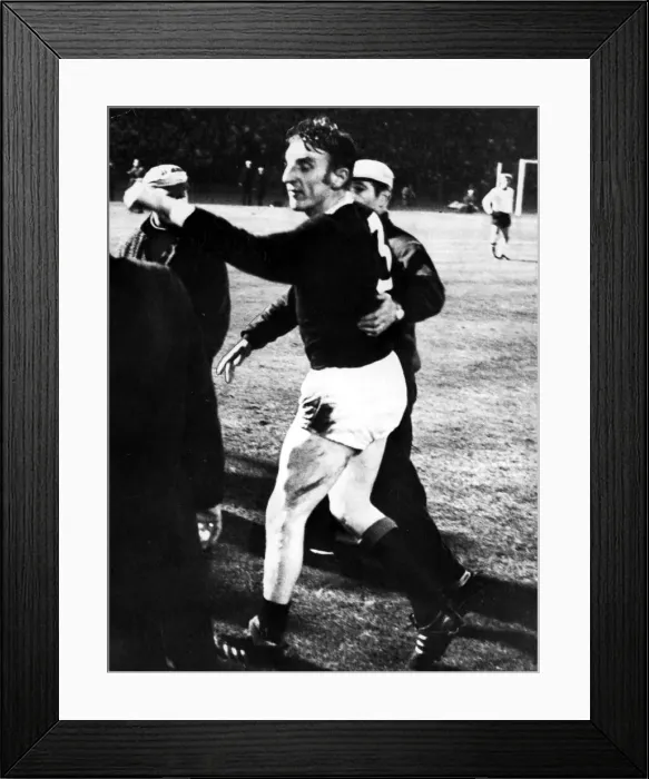 Framed Print : 1970 World Cup Qualifying match at Volkspark, Hamburg. West Germany 3 v Scotland 2 Framed Print : 1970 World Cup Qualifying match at Volkspark, Hamburg. West Germany 3 v Scotland 2