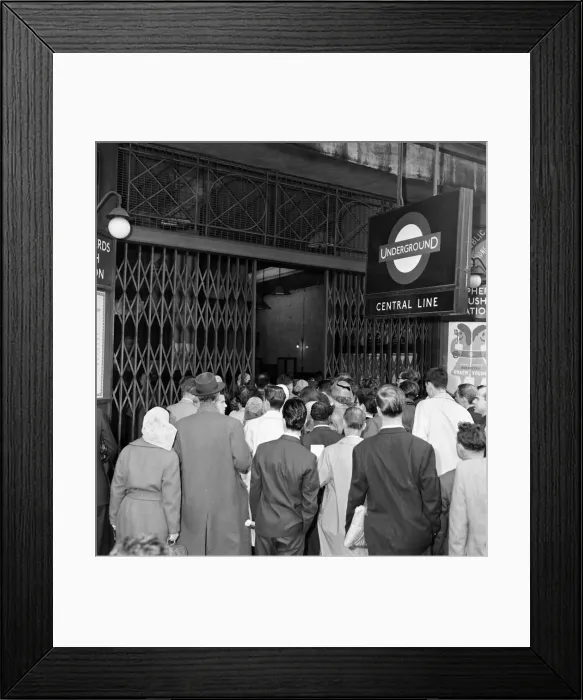 Framed Print : There was chaos in the rush hour traffic today due to strikes on some of London Framed Print : There was chaos in the rush hour traffic today due to strikes on some of London