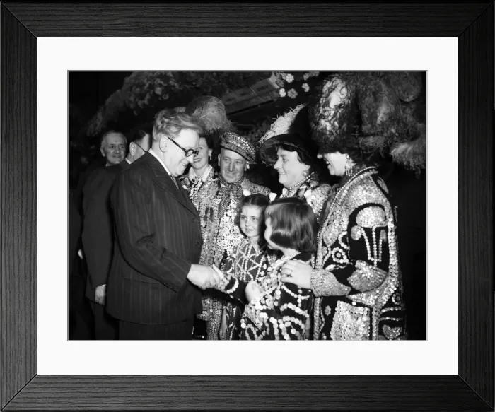 Framed Print : Covent Garden Flower Show 12th June 1951 Herbert Morrison MP seen here meeting Framed Print : Covent Garden Flower Show 12th June 1951 Herbert Morrison MP seen here meeting