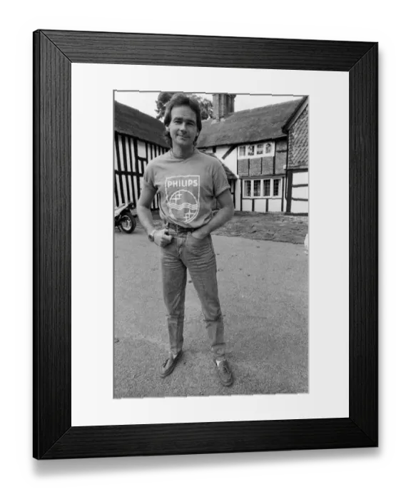 Framed Print : Former British Motorcycle road racer Barry Sheene prepares for a new life in the sun as Framed Print : Former British Motorcycle road racer Barry Sheene prepares for a new life in the sun as