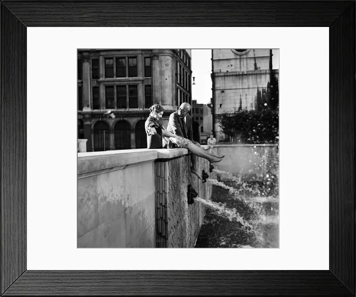 Framed Print : Two tired insurance office workers were on their way home from the City Framed Print : Two tired insurance office workers were on their way home from the City