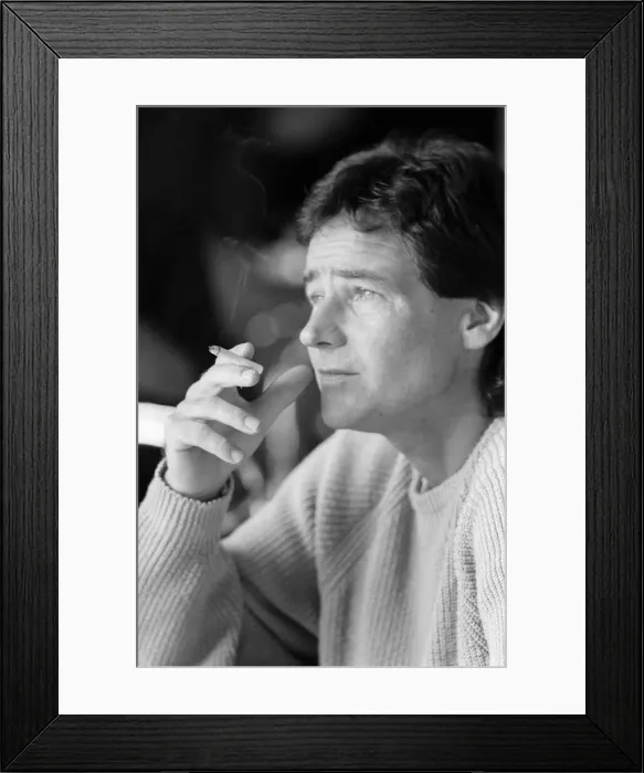 Framed Print : Former British Motorcycle road racer Barry Sheene prepares to emigrate to Australia Framed Print : Former British Motorcycle road racer Barry Sheene prepares to emigrate to Australia