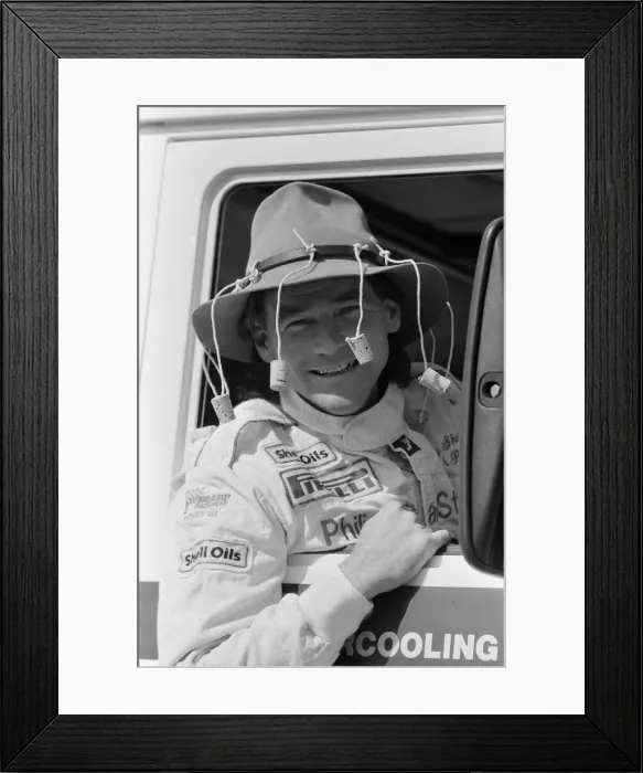 Framed Print : Former British Motorcycle road racer Barry Sheene prepares to emigrate to Australia Framed Print : Former British Motorcycle road racer Barry Sheene prepares to emigrate to Australia
