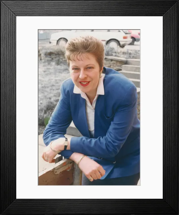 Framed Print : Theresa May, Conservative Candidate from Lanchester, North West Durham, England Framed Print : Theresa May, Conservative Candidate from Lanchester, North West Durham, England
