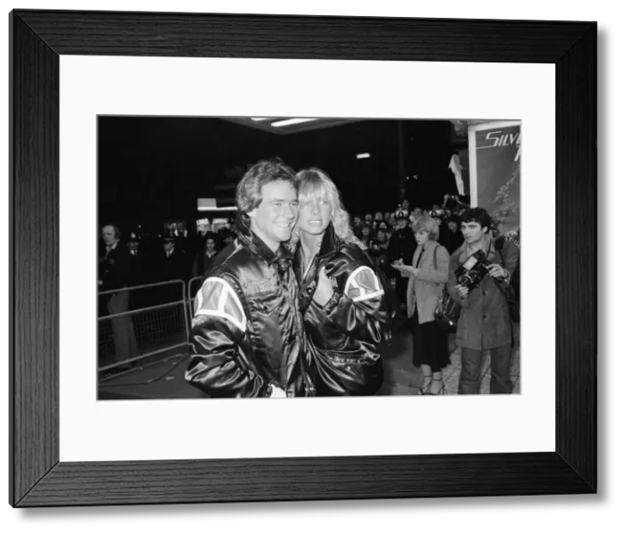 Framed Print : British Motorcycle road racer Barry Sheene with girlfriend Stephanie McLean attend Framed Print : British Motorcycle road racer Barry Sheene with girlfriend Stephanie McLean attend