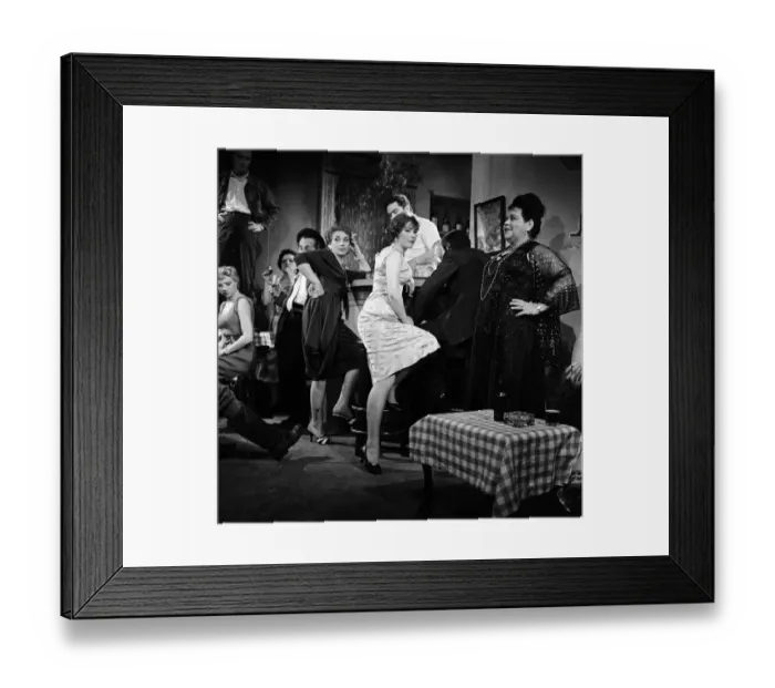 Framed Print : The cast of a new play, All Kinds of Men by Alex Samuels