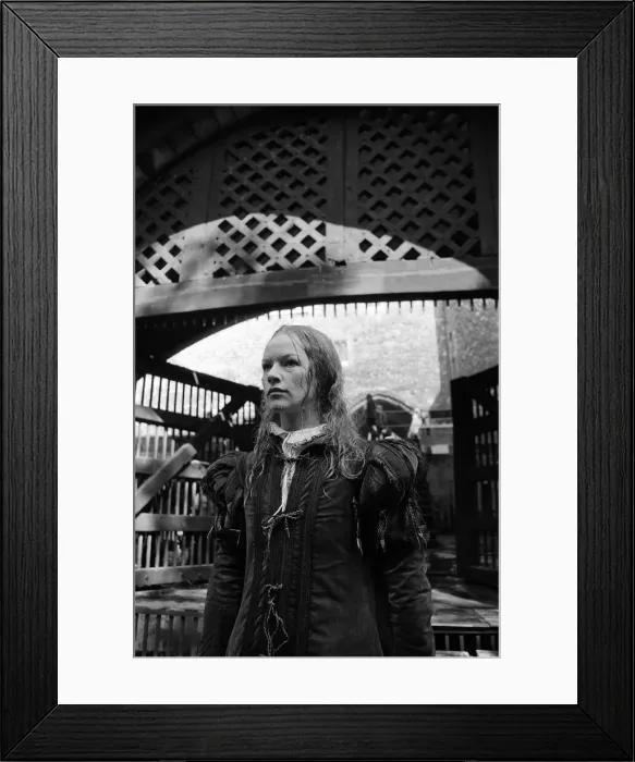 Framed Print : On a beautiful summers morning at the Tower of London, BBC film unit produced rain Framed Print : On a beautiful summers morning at the Tower of London, BBC film unit produced rain