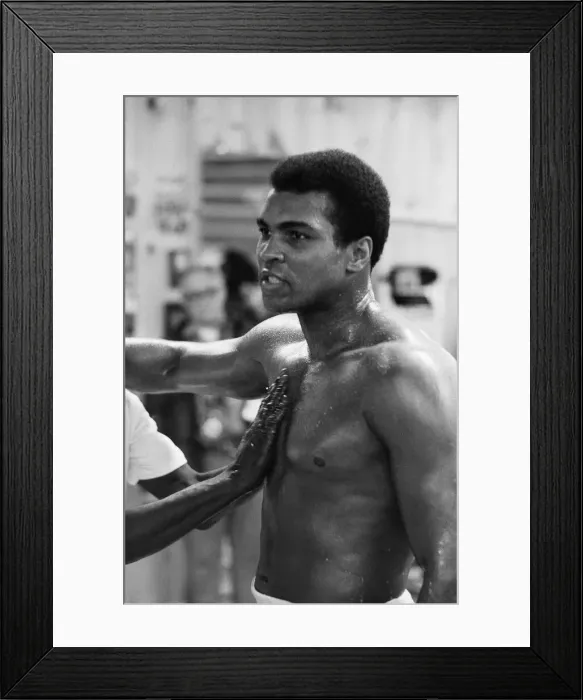 Framed Print : Muhammad Ali training at his camp in Deer Lake Pennsylvania. 23rd January 1974