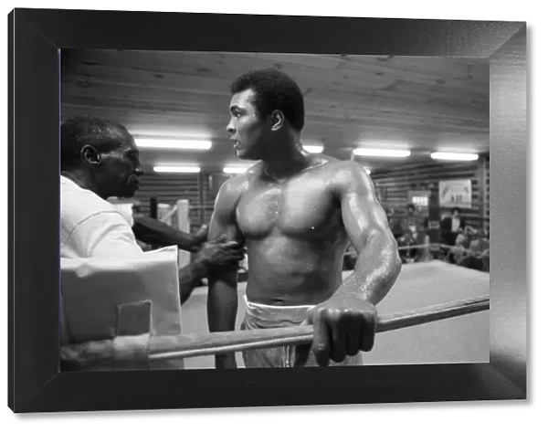 Muhammad Ali training at his camp in Deer Lake Pennsylvania. 23rd January 1974