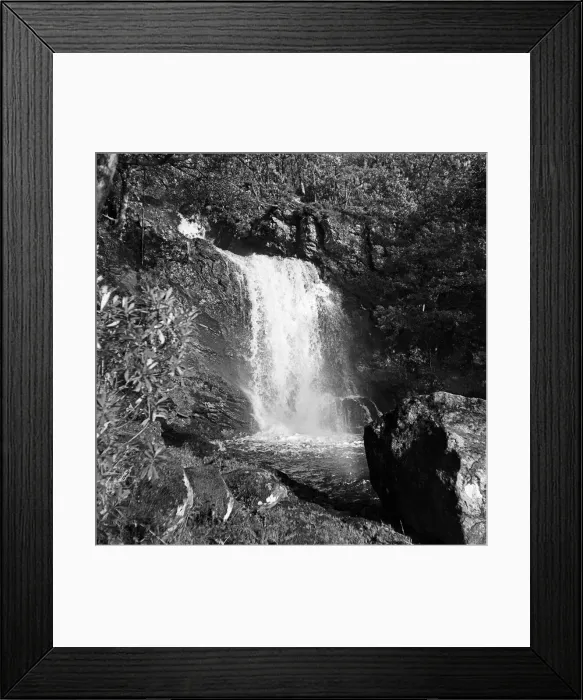Framed Print : Waterfall rushing down from the mountainside at Inversnaid, Stirling, Scotland Framed Print : Waterfall rushing down from the mountainside at Inversnaid, Stirling, Scotland