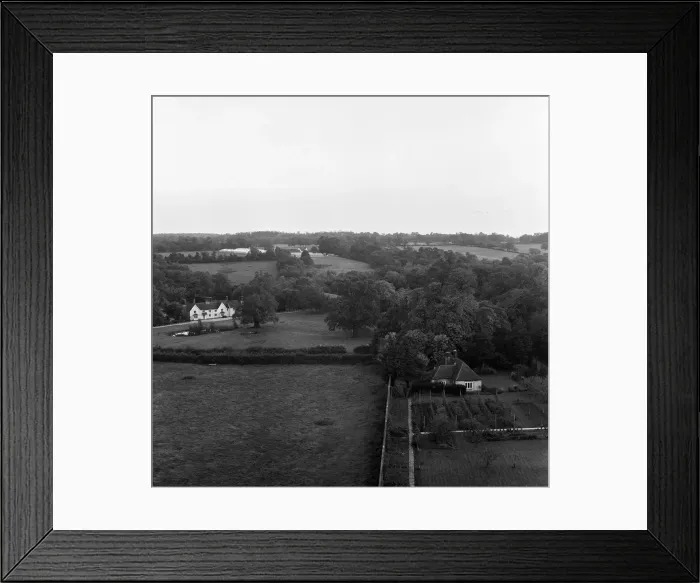 Framed Print : The view from Strattons Folly, Little Berkhamsted, Hertfordshire. 21st October 1967