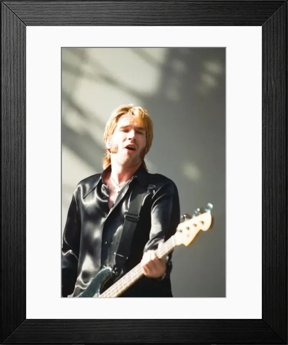 Framed Print : Justin Currie, lead singer of the British rock group Del Amitri