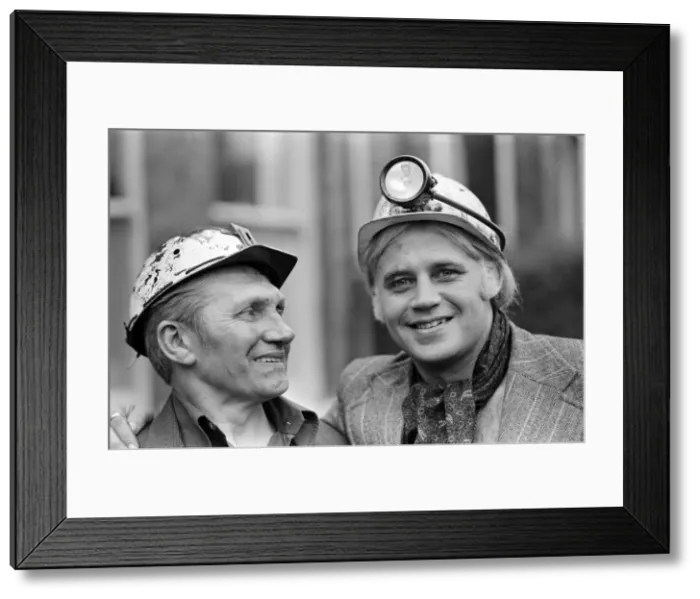 Framed Print : Adrian Street, Welsh professional wrestler, pictured with his father, a coal miner Framed Print : Adrian Street, Welsh professional wrestler, pictured with his father, a coal miner