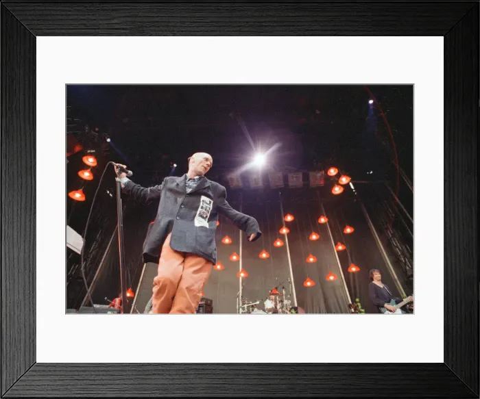 Framed Print : Michael Stipe, lead singer with the American Rock Group REM, perform at Cardiff Arms Park Framed Print : Michael Stipe, lead singer with the American Rock Group REM, perform at Cardiff Arms Park