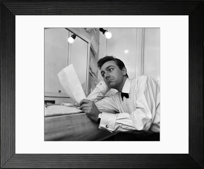 Framed Print : Unknown comic takes over at Palladium. Des O Connor is pictured at the Palladium this Framed Print : Unknown comic takes over at Palladium. Des O Connor is pictured at the Palladium this