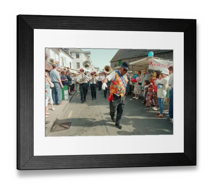 Framed Print : The Brecon Jazz Festival. Brecon, South Wales, Jazz Music
