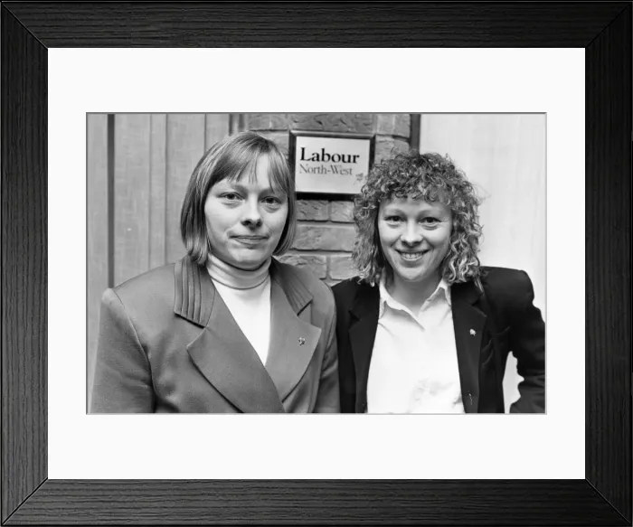 Framed Print : Newly chosen as Labour candidate for the Wallasey constituency