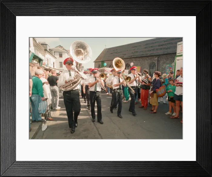 Framed Print : The Brecon Jazz Festival. Brecon, South Wales, Jazz Music