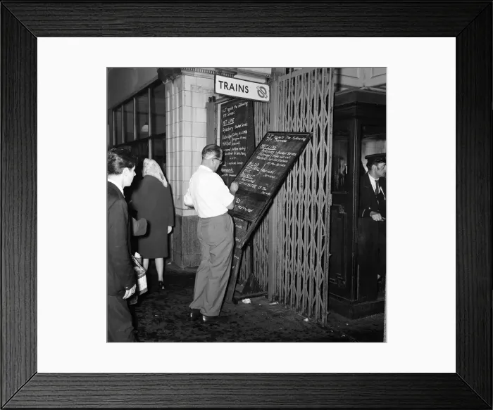 Framed Print : There was chaos in the rush hour traffic today due to strikes on some of London Framed Print : There was chaos in the rush hour traffic today due to strikes on some of London