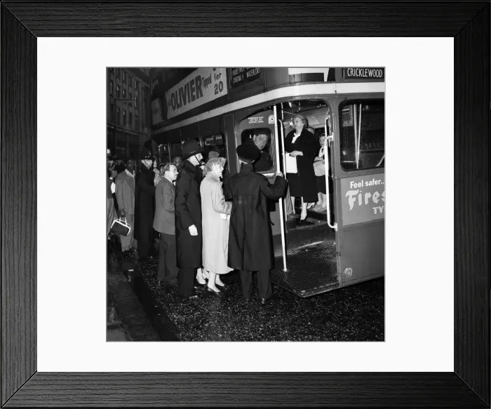 Framed Print : There was chaos in the rush hour traffic today due to strikes on some of London Framed Print : There was chaos in the rush hour traffic today due to strikes on some of London