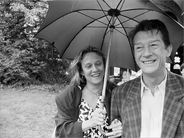 John Hurt with his wife Donna Peacock. John and Donna were married from 1984 to