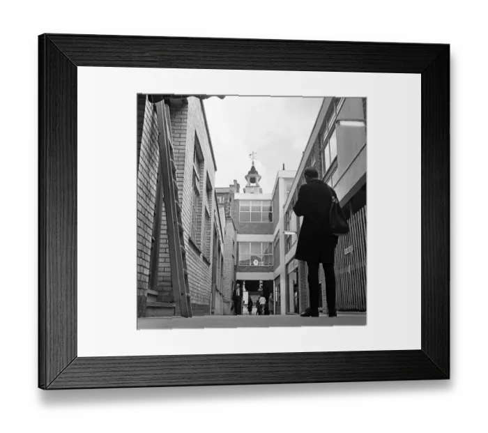 Framed Print : The Corn Exchange, Steeple Market square. Berkshire. 28th May 1966 Framed Print : The Corn Exchange, Steeple Market square. Berkshire. 28th May 1966