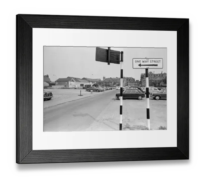 Framed Print : Views of the site of the Civic Centre, Reading. 20th May 1966